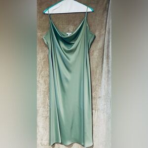 Banana Republic Sage Green Midi Dress